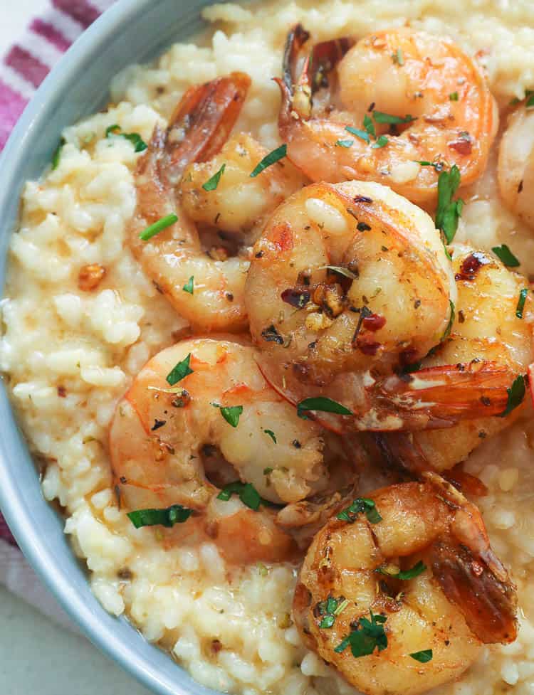 Shrimp Risotto Plated