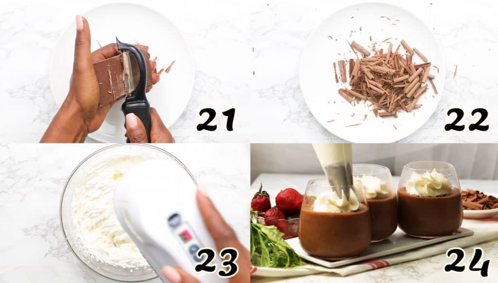 Chocolate Mousse Instructions 21-24