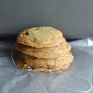 Chocolate Chip Cookies Stacked