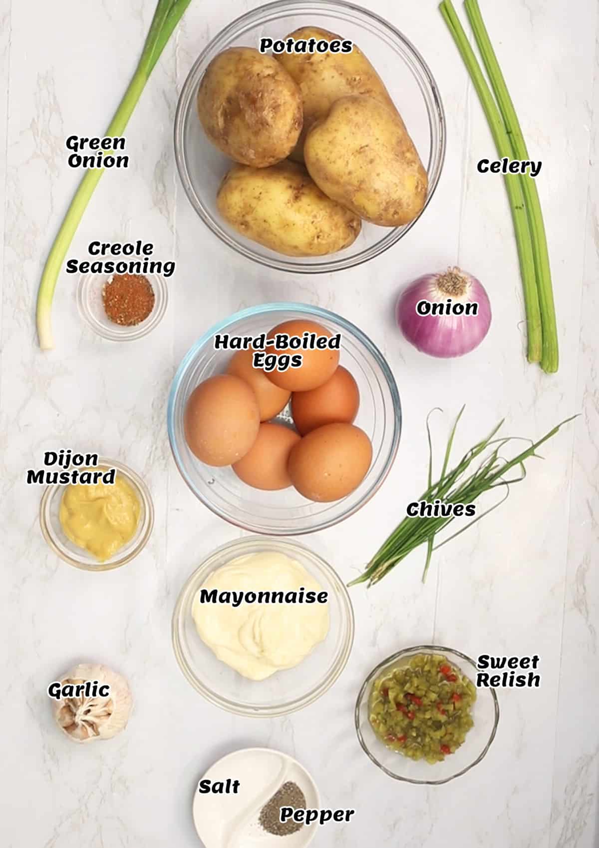 What you need to make deviled egg potato salad