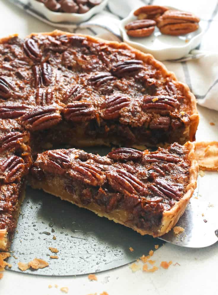 Chocolate Pecan Pie Slice