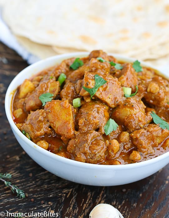 A Bowl of Chicken Roti