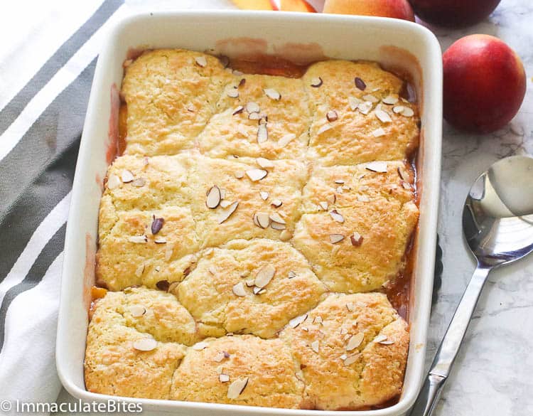 Peach Cobbler with Peaches on the Side