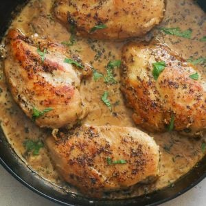 Creamy Balsamic Chicken in a Pan