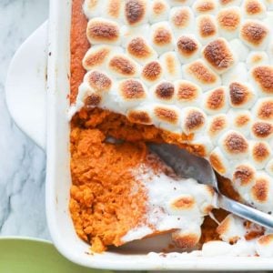 Sweet Potato Casserole with Marshmallows