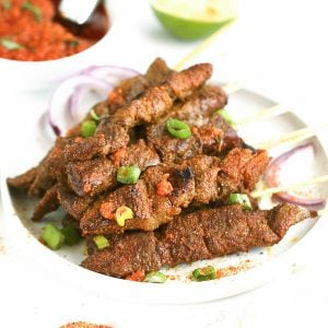 Curry Beef Satay skewers