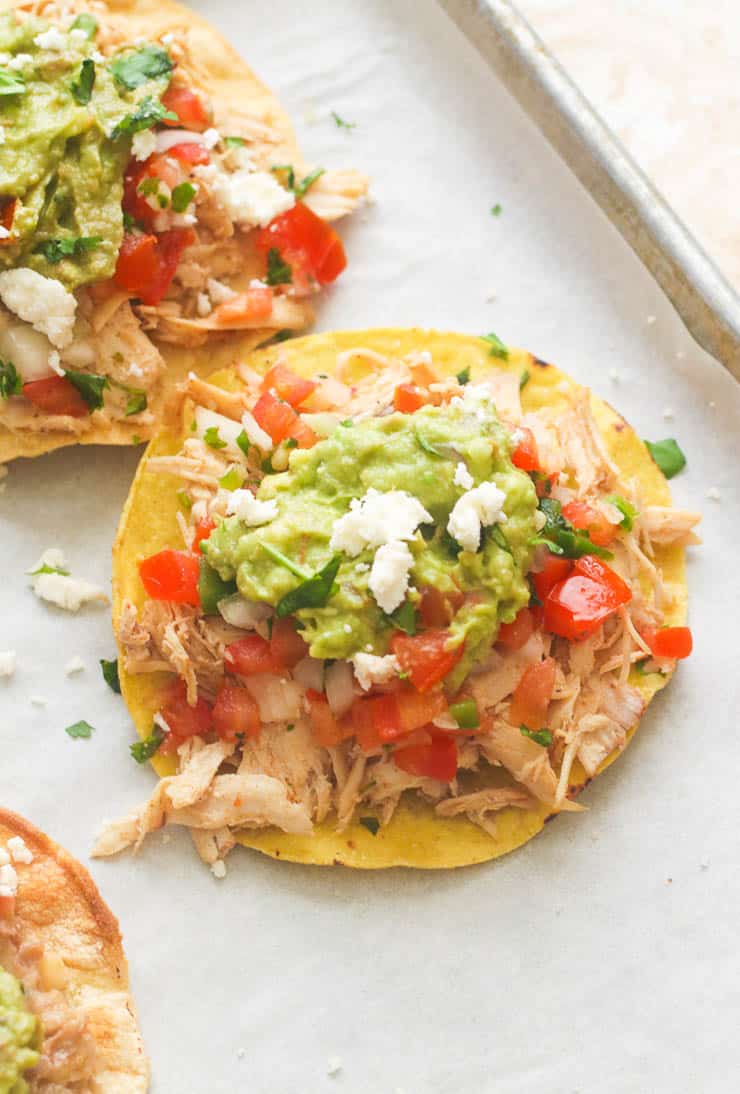 Chicken Tostadas