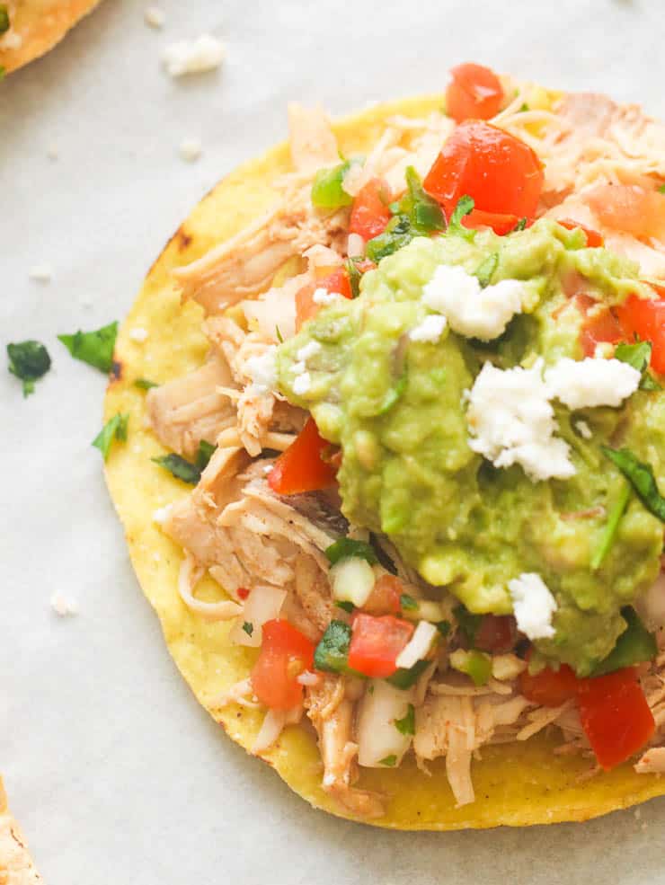 Chicken Tostadas