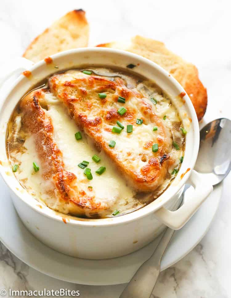 A bowl of insanely delicious French Onion Soup