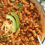 Taco Pasta in a Skillet