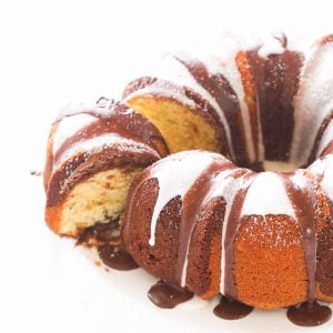 Chocolate Rum Marble Cake