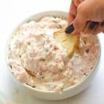 Salmon Dip with a baguette