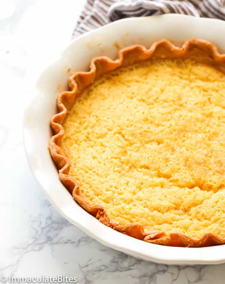 Comfort food classic Buttermilk pie chilling until ready to enjoy