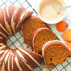 Slices of Sweet Potato Pound Cake