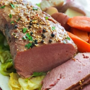 Instant Pot Corned Beef – Tender, flavorful beef brisket served with hearty vegetables