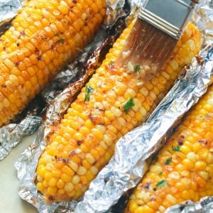 Oven Roasted Corn on the Cob recipe perfect for the grill