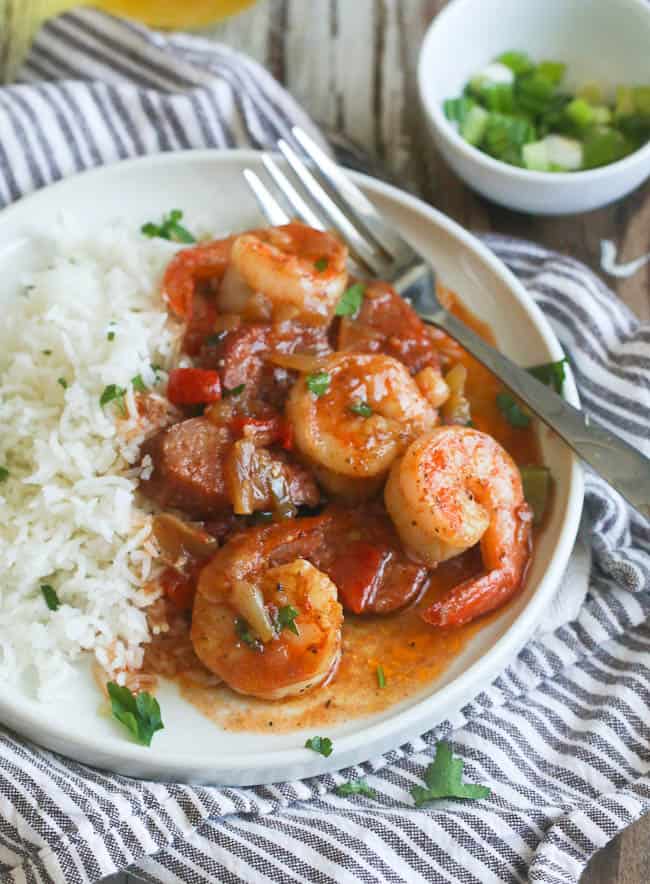 Delicious Shrimp Creole with rice