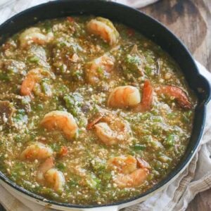 Delicious okra soup fresh from the stovetop