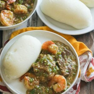 Ugali with Okro