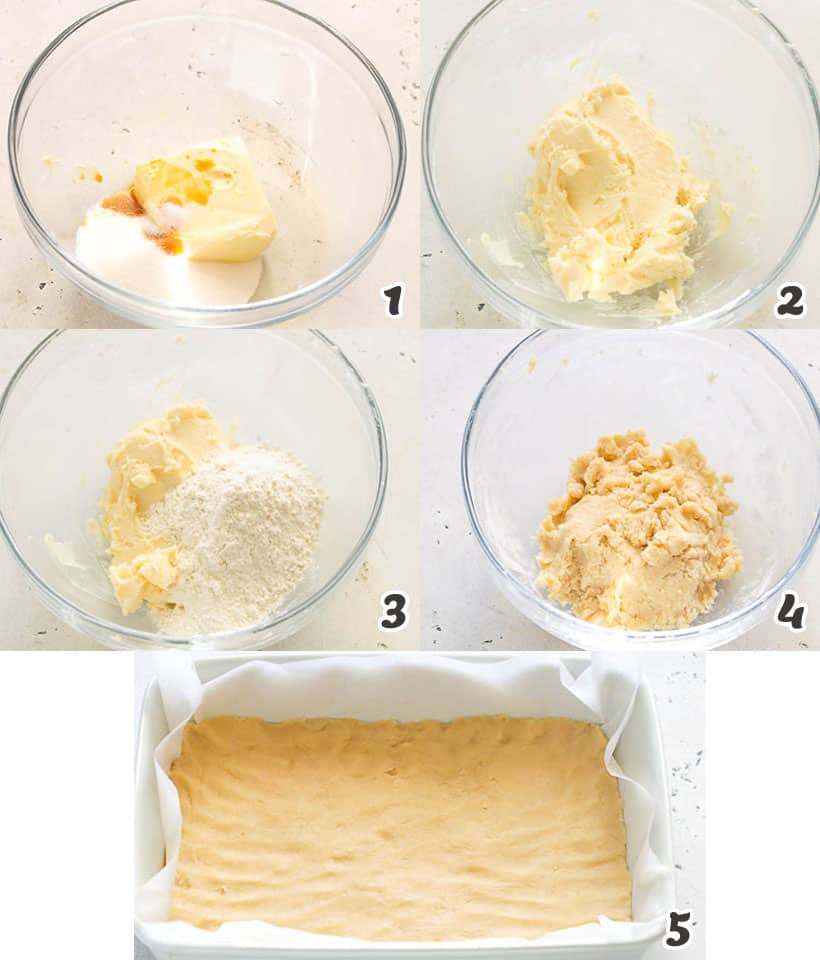 Make the shortbread crust