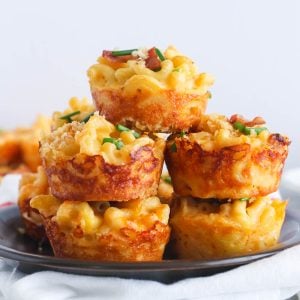 Stacked Mac and Cheese Bites