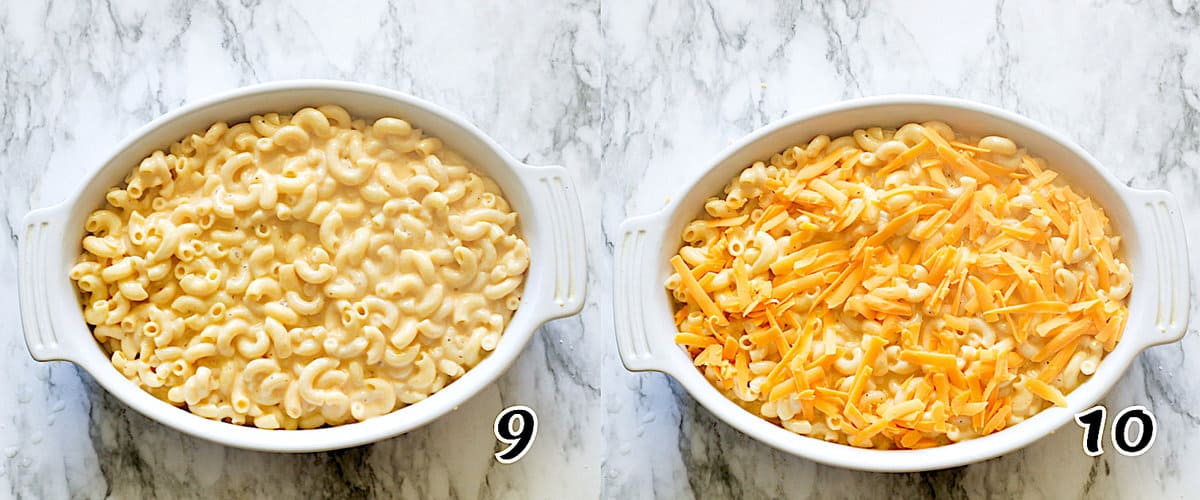 Bake the Velveeta mac and cheese